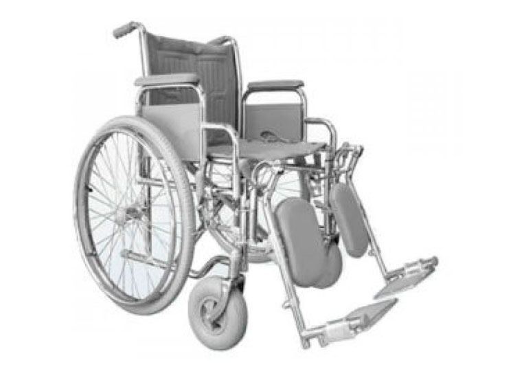 COD 7006-Cadeira de Rodas Hospitalar Cap. 120 kg
