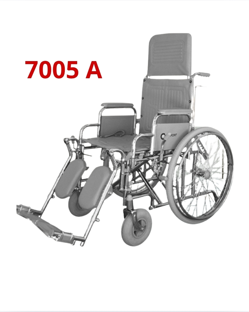 COD 7005-Cadeira de Rodas Reclinável